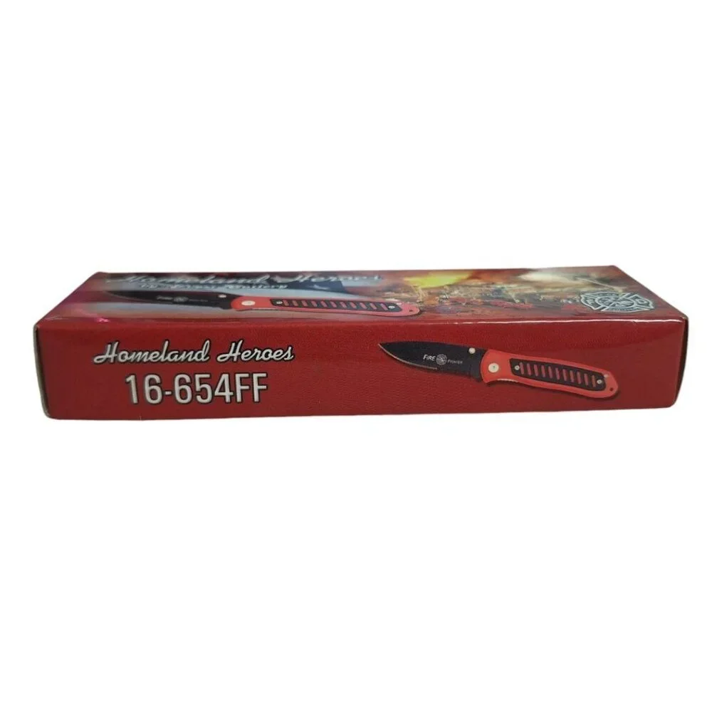 Homeland Heroes Frost Cutlery Knife 16654FF‎ 4.5 Inch Closed Locking Tactical